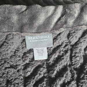 Berkshire Charcoal Plush Blanket